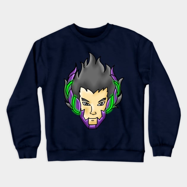 SUPER HERO MECHAGON (HEAD) Crewneck Sweatshirt by MIZART